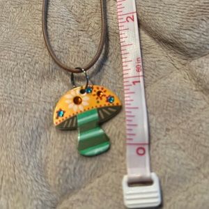 Natural Life Mushroom necklace. EUC!!